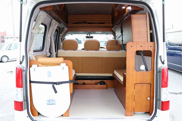 ２９年 タコス製 Hana トヨタ ライトエースgl １オーナー 禁煙車 サブb 後席tv Maxfan サイドオーニング